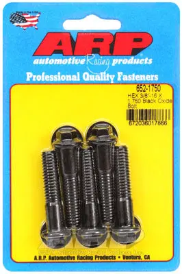 ARP 652-1750 SAE Bolt Kit 3/8-16 X 1.750 hex black oxide bolts