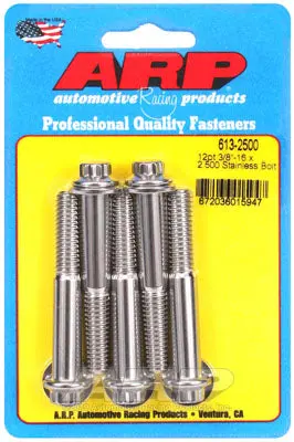 ARP 613-2500 SAE Bolt Kit 3/8-16 x 2.500 12pt SS bolts