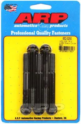 ARP 652-3250 SAE Bolt Kit 3/8-16 X 3.250 hex black oxide bolts