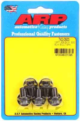 ARP 742-0500 SAE Bolt Kit 3/8-24 x .500 12pt black oxide bolts