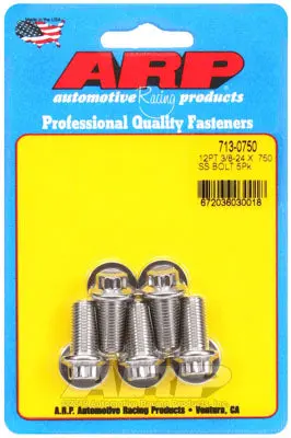 ARP 713-0750 SAE Bolt Kit 3/8-24 x .750 12pt SS bolts