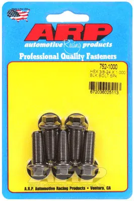 ARP 752-1000 SAE Bolt Kit 3/8-24 x 1.000 hex black oxide bolts