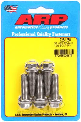 ARP 725-1250 SAE Bolt Kit 3/8-24 x 1.250 hex 7/16 wrenching SS bolts