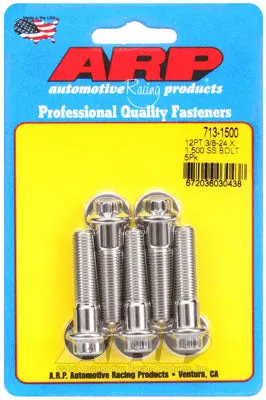 ARP 713-1500 SAE Bolt Kit 3/8-24 x 1.500 12pt SS bolts