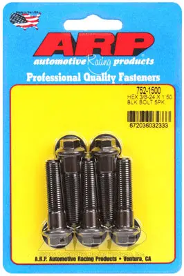 ARP 752-1500 SAE Bolt Kit 3/8-24 x 1.500 hex black oxide bolts