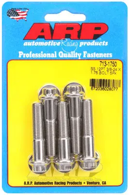 ARP 713-1750 SAE Bolt Kit 3/8-24 x 1.750 12pt SS bolts