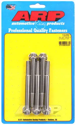 ARP 715-3750 SAE Bolt Kit 3/8-24 x 3.750 12pt 7/16 wrenching SS bolts