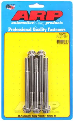 ARP 715-4000 SAE Bolt Kit 3/8-24 x 4.000 12pt 7/16 wrenching SS bolts