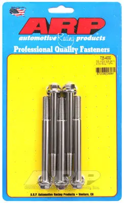 ARP 725-4000 SAE Bolt Kit 3/8-24 x 4.000 hex 7/16 wrenching SS bolts
