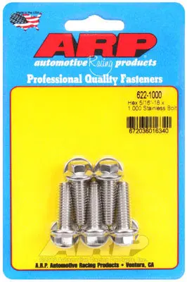 ARP 622-1000 SAE Bolt Kit 5/16-18 x 1.000 hex SS bolts