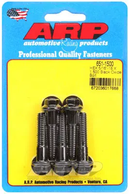 ARP 651-1500 SAE Bolt Kit 5/16-18 X 1.500 hex black oxide bolts