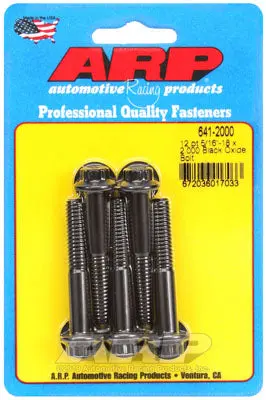 ARP 641-2000 SAE Bolt Kit 5/16-18 x 2.000 12pt black oxide bolts