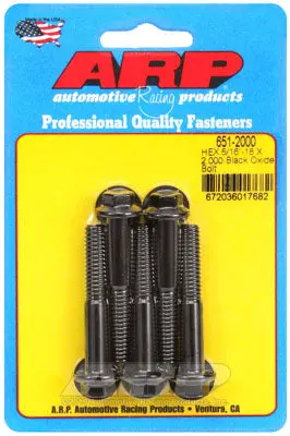 ARP 651-2000 SAE Bolt Kit 5/16-18 X 2.000 hex black oxide bolts