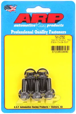ARP 741-0750 SAE Bolt Kit 5/16-24 x .750 12pt black oxide bolts