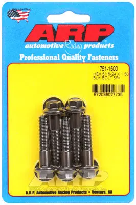 ARP 751-1500 SAE Bolt Kit 5/16-24 x 1.500 hex black oxide bolts