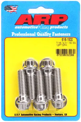 ARP 616-1500 SAE Bolt Kit 7/16-14 X 1.500 12pt SS bolts