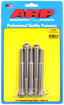 ARP 624-4000 SAE Bolt Kit 7/16-14 X 4.000 hex 1/2 wrenching SS bolts