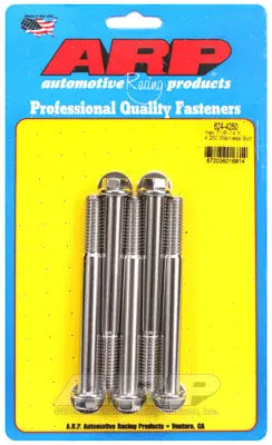 ARP 624-4250 SAE Bolt Kit 7/16-14 X 4.250 hex 1/2 wrenching SS bolts