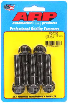 ARP 743-1750 SAE Bolt Kit 7/16-20 x 1.750 12pt black oxide bolts