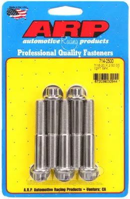 ARP 714-2500 SAE Bolt Kit 7/16-20 x 2.500 12pt SS bolts