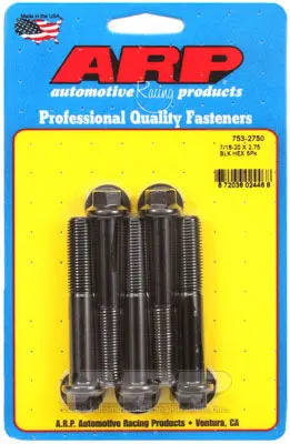 ARP 753-2750 SAE Bolt Kit 7/16-20 x 2.750 hex black oxide bolts