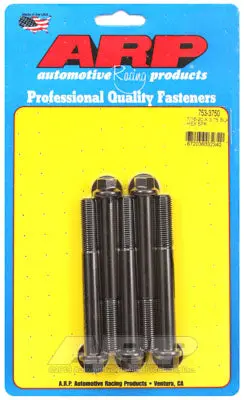 ARP 753-3750 SAE Bolt Kit 7/16-20 x 3.750 hex black oxide bolts