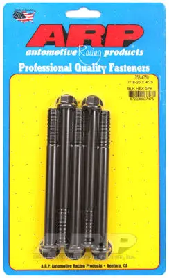 ARP 753-4750 SAE Bolt Kit 7/16-20 x 4.750 hex black oxide bolts
