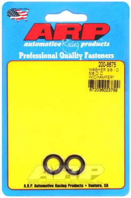 ARP 200-8675 Washer Kit 3/8 ID 5/8 OD machined chamfer black oxide washers