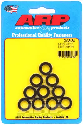 ARP 200-8554 Washer Kit 3/8" ID 5/8" OD black oxide washers