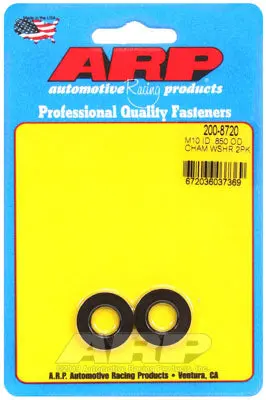ARP 200-8720 Washer Kit M10 ID .850 OD chamfer black oxide washers