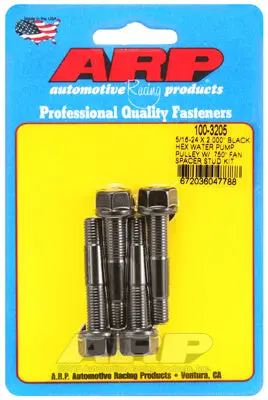 ARP 100-3205 Water Pump Pulley Stud Kit for 5/16-24 X 2.000?. 8740. black oxide. hex