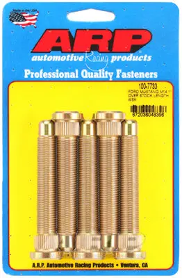 ARP 100-7733 Wheel Stud Kit for FORD Mustang. M14. 1.0? over stock length