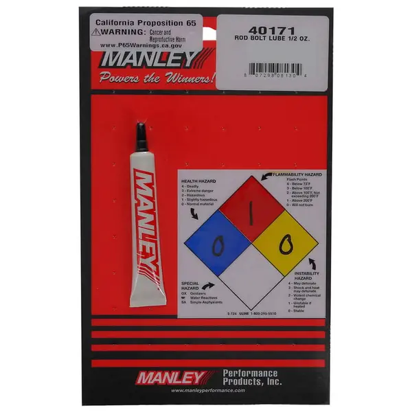 MANLEY 40171 Assembly Lubricant Rod Bolt 1/2 OZ.