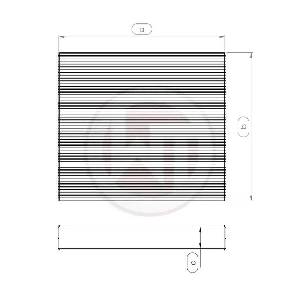 WAGNER TUNING 004001013-001 Rennsport Radiator core 685x489x50