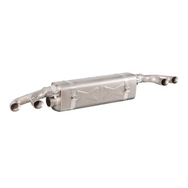 AKRAPOVIC S-PO/TI/6H Exhaust Slip-On Line (Titanium) for PORSCHE 911 Turbo / Turbo S (991.2) ECE Type Approval