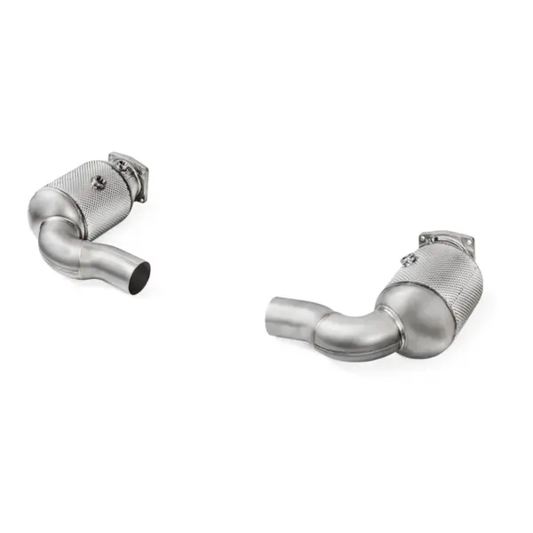 AKRAPOVIC L-PO/SS/2H Link Pipe Set w Cat (Stainless Steel) for PORSCHE 911 Turbo / Turbo