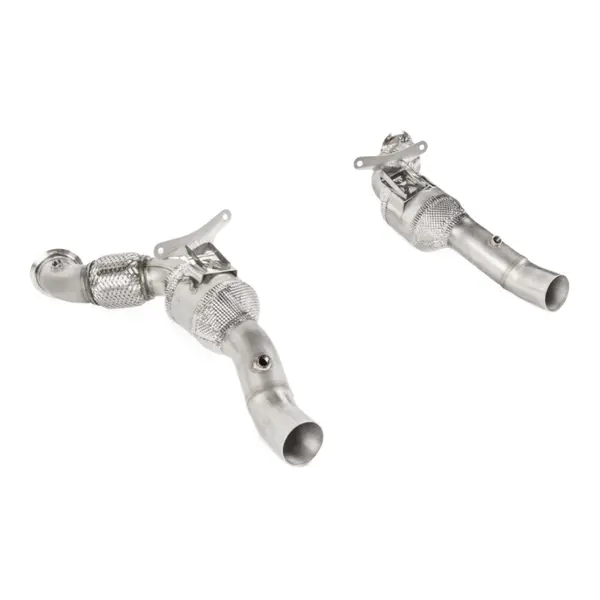 AKRAPOVIC L-FE/SS/2 Link Pipe Set w/o Cat (Stainless Steel) for FERRARI 488 GTB / 488 Spider 2016-2019