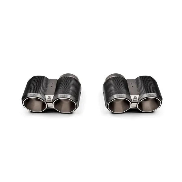 AKRAPOVIC TP-CT/69 Tail Pipe Set Hexagonal Design (Carbon) for BMW M2 (G87) / M3 (G80 / G81) / M4