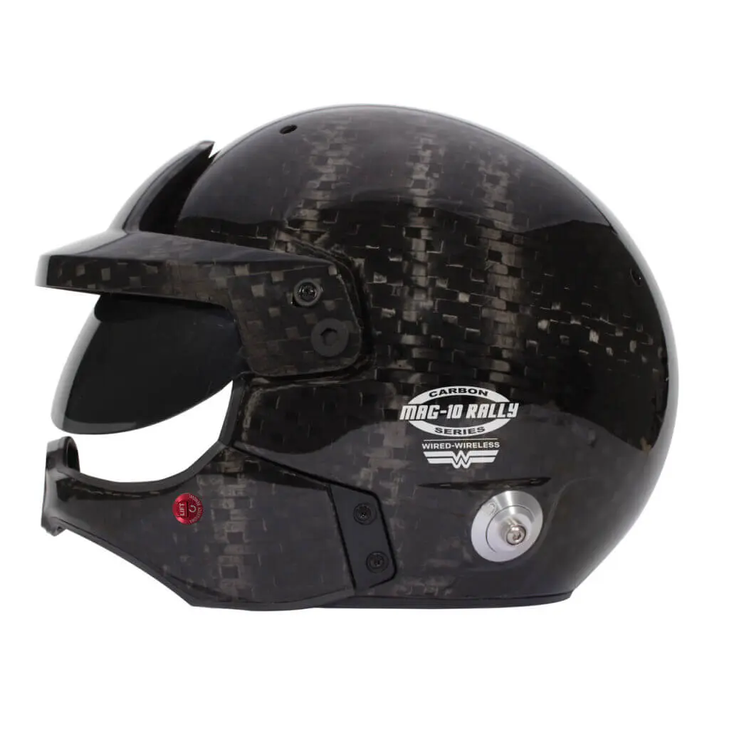 BELL 5245761 Open-Face Helmet MAG-10 Rally WW Carbon HANS (Tan Interior), FIA 8859-2024 / SA2020