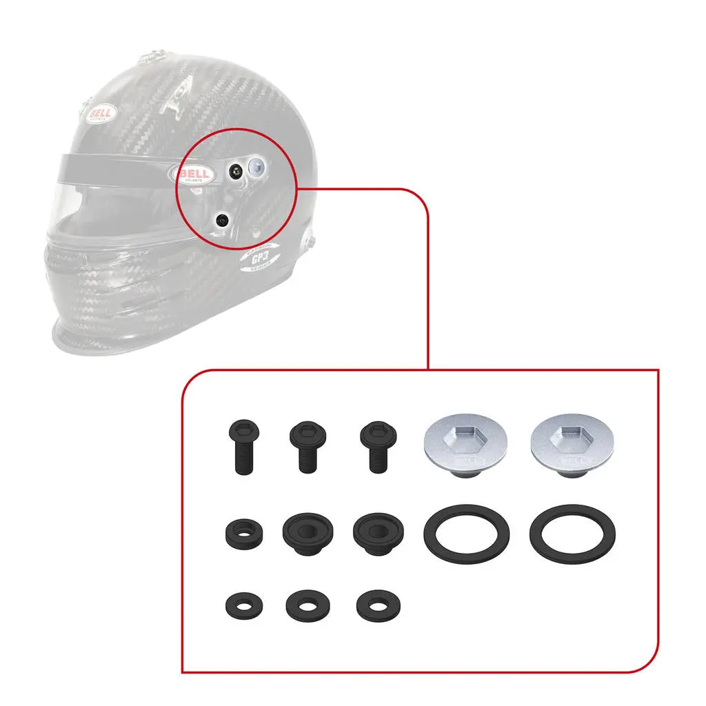BELL 2020004 SV (SE03/SE05) Pivot kit & Screws, silver