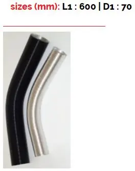 BMC SATR60070K L600 D70 ALUMINIUM FLEXIBLE TUBE CARDBOARD REINFOR