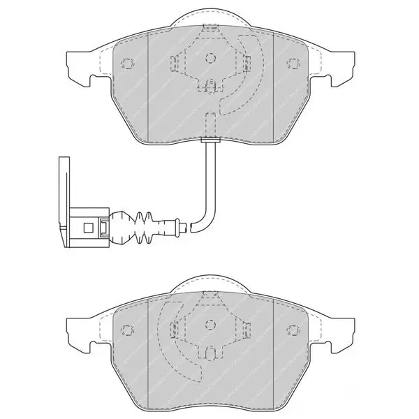 FERODO FDS1463 Front Brake Pads DS Performance for AUDI A6 (C4) / TT