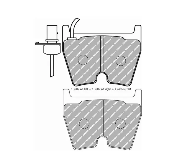 FERODO FDS1664 Front Brake Pads DS Performance for AUDI RS4 (B7) / R8 / LAMBORGHINI Gallardo
