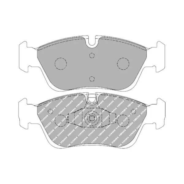 FERODO FCP1323H Front Brake Pads DS2500 for AUDI A4 (B5 / B6) / A6 (C5) / VW Passat