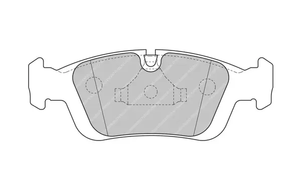 FERODO FCP1300H Front Brake Pads DS2500 for BMW 3 Series (E36 / E46) / Z4