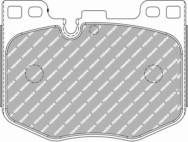 FERODO FCP5055H Front Brake Pads DS2500 for BMW 3 Series (G20) / 5 Series (G30) / 7 Series (G11 / G12) / X5 (G05) / X7