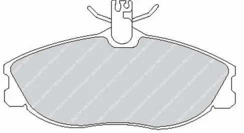 FERODO FCP1063H Front Brake Pads DS2500 for BMW 325i / 330i (E93) / PEUGEOT 406 /