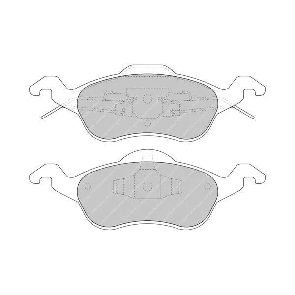 FERODO FCP1318H Front Brake Pads DS2500 for FORD Focus 1998-2004