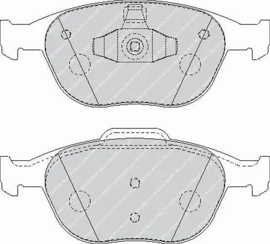FERODO FCP1568H Front Brake Pads DS2500 for FORD Focus RS 2002-2004