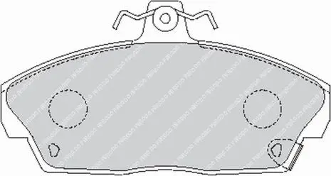 FERODO FCP613H Front Brake Pads DS2500 for HONDA Civic V